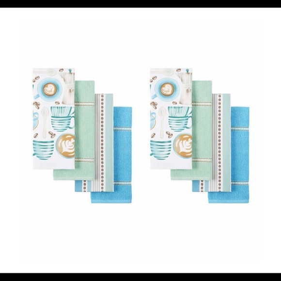 Town & Country Culinary Classics 8-piece Kitchen Towel Set - Picture 1 of 5